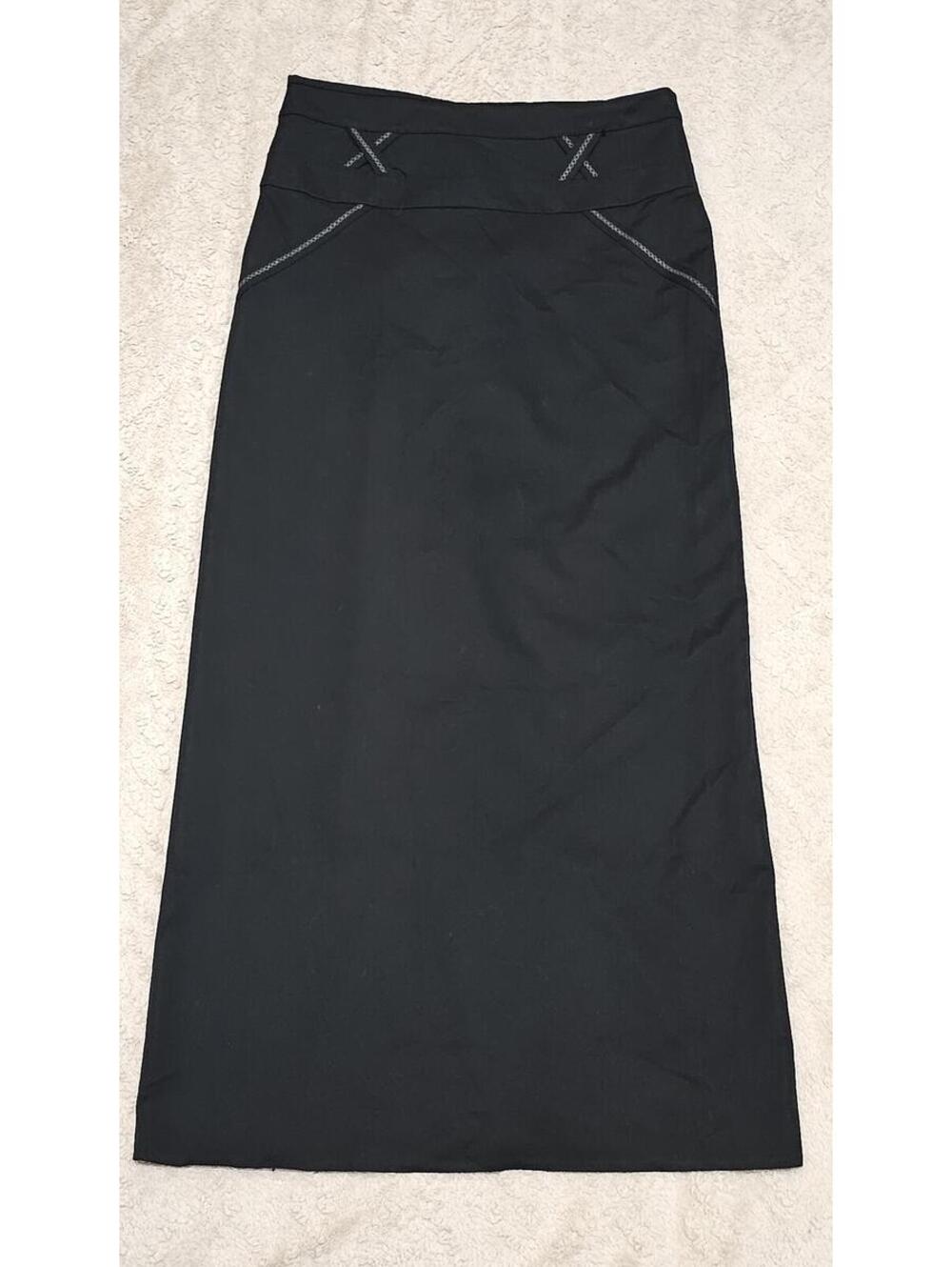 Aspen Textile Black Maxi Skirt US 4